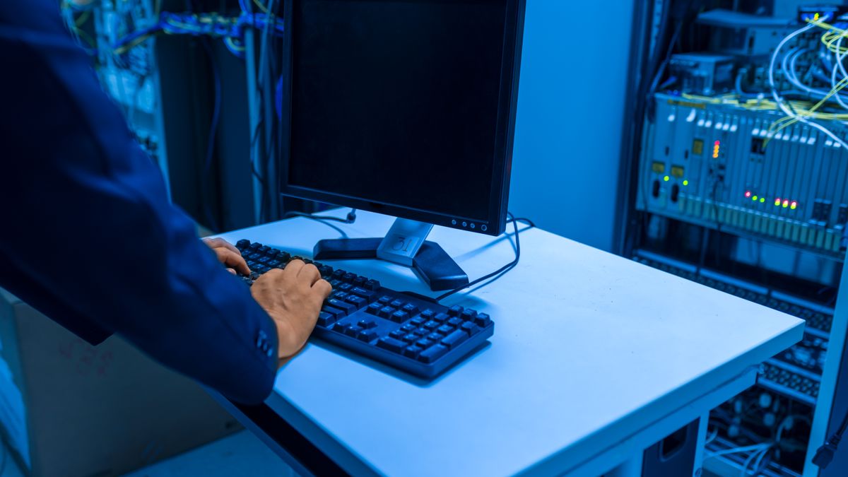 IT technician in a data centre